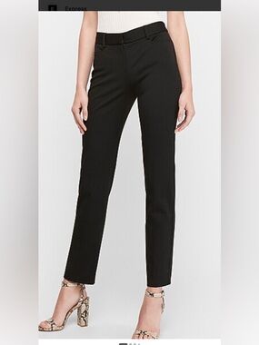 Express columnist ankle mid rise dress pant. 4R. Excellent condition. Black.